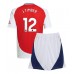 Maillot de foot Arsenal Jurrien Timber #12 Domicile vêtements enfant 2024-25 Manches Courtes (+ pantalon court)